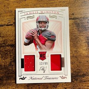 2015 Panini National Treasures Rookie Dual Materials Jameis Winston Buccaneers